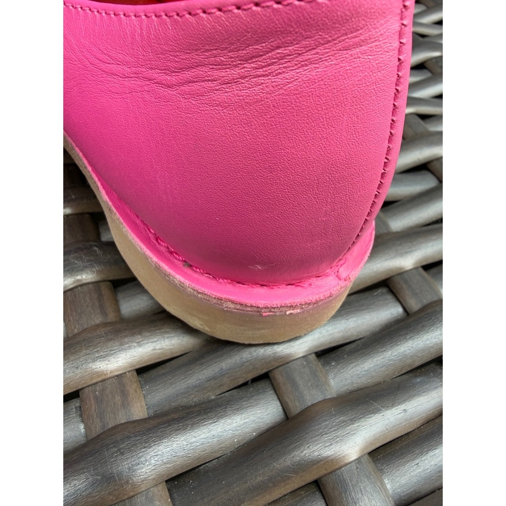 Gudrun Sjoden Lily Pink Leather Embroidered Floral Flat Shoes NWT UK 38/US 7.5 - Picture 8 of 10